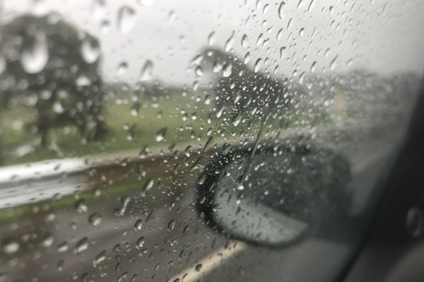 Car window rain